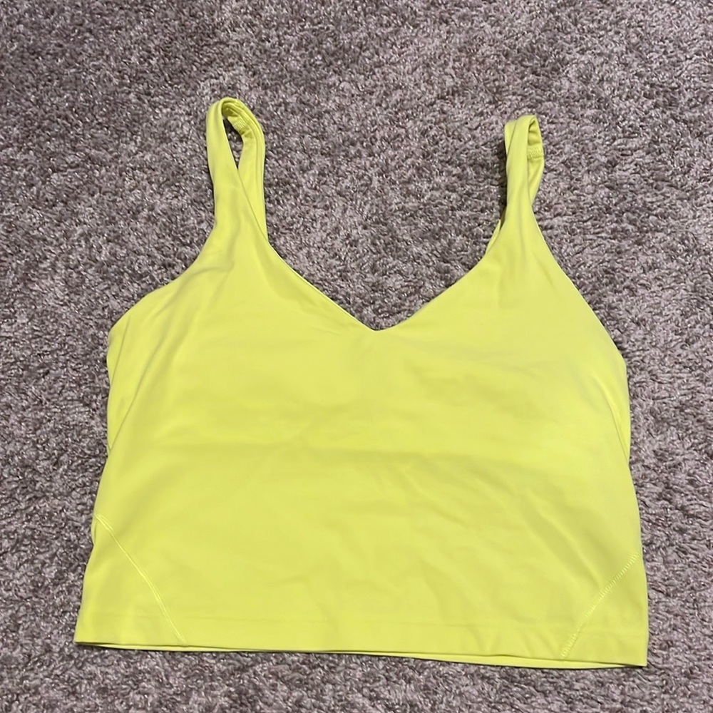 Lululemon align tank top- yellow